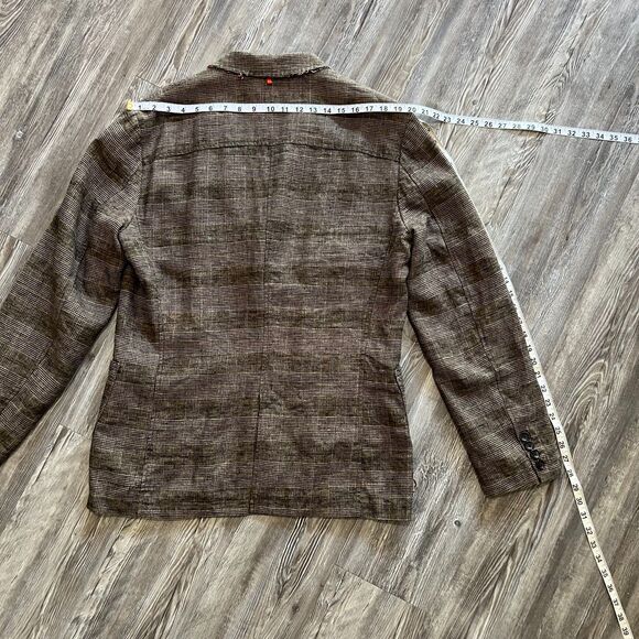 Hugo Boss Wool Glen Plaid Blazer 44R Handcrafted Ukraine Designer Sport Coat - Picture 7 of 11